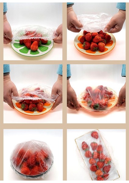100 Adet Kullanımlık Gıda Taze Tutmak Depolama Kapakları Elastik Şeffaf Kase Kapakları Bulaşık Plastik Kapaklar Aile Açık Piknik Için (Yurt Dışından) modelleri