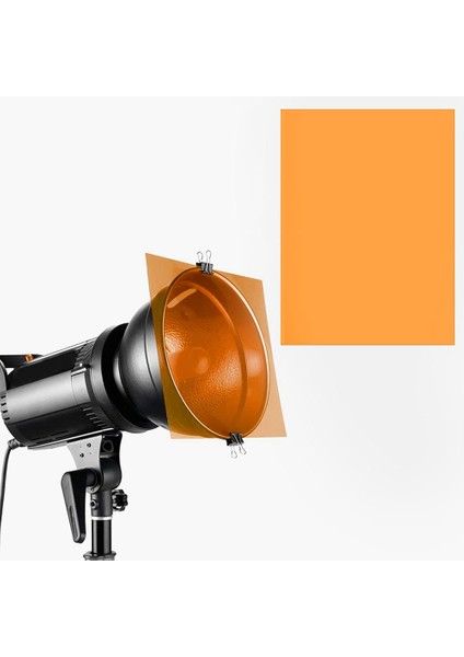 9 Adet Jel Işık Filtresi Renk Düzeltme Renkli Kaplamalar Film Aydınlatma Jel Filtresi Film, Video, Fotoğraf, Sahne Için (Turuncu) (Yurt Dışından) indirimleri