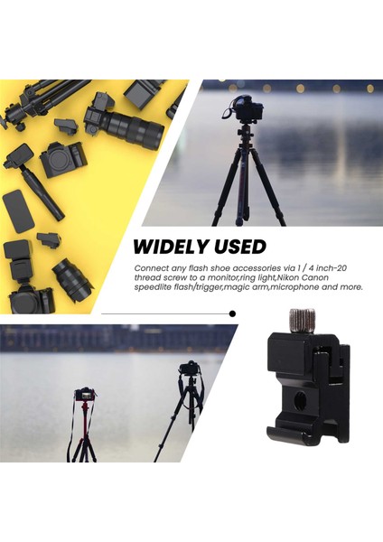 4'lü Paket Kamera Kombo Paketi Sıcak Yuva Montaj Adaptörü Soğuk Yuva Montaj Adaptörü 1/4 Inç Sıcak Yuva Flaş Yuva Montajı Dslr Kamera Nikon Canon Flaş Yuva Montajı (Yurt Dışından) fiyatları