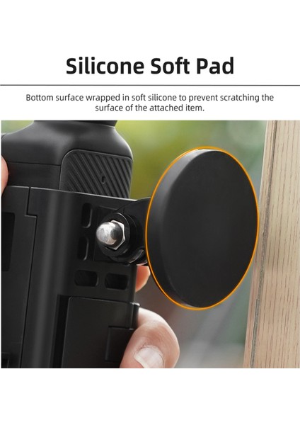 Flymile Manyetik Taban Braketi Aksiyon Kamera Tutucu Dji Osmo Pocket 3 Çok Işlevli Kamera Aksesuarları Basit Set (Yurt Dışından) modelleri