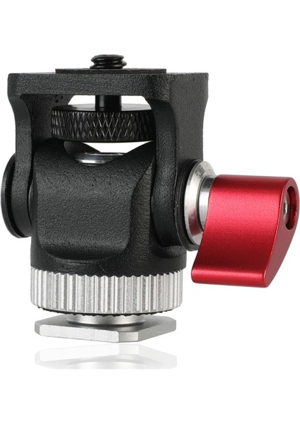 Mini Monitör Montajı Tripod Başlığı Soğuk Ayakkabı Adaptörü Alüminyum Alaşım 1/4 Inç Vida Flaş Mikrofon LED Dolgu Işığı Lambası (Yurt Dışından) modelleri