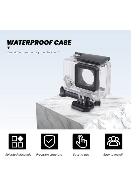 Gopro Su Geçirmez Muhafaza Kılıfı Gopro Hero 4 Hero3+Hero 3 Go Pro Aksesuarları Için Sualtı Koruyucu Kutu (Yurt Dışından) fiyatları