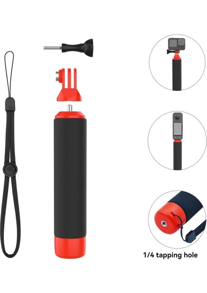 Djı Action 4/3/INSTA360 X4/x3/ace/ace Pro/gopro 12/11 Spor Kamerası Şamandıra Elcikli Yüzdürme Çubuğu Sap Aksesuarları (Yurt Dışından) indirimleri