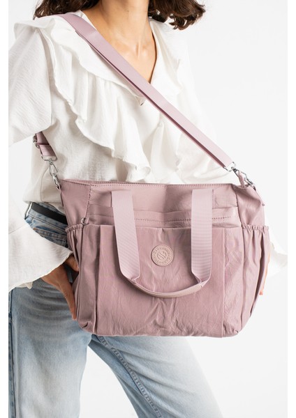 Kadın Büyük Boy 4 Bölmeli Suya Dayanıklı Paraşüt Kumaş Çapraz ve Omuz Askılı Çanta fiyatları