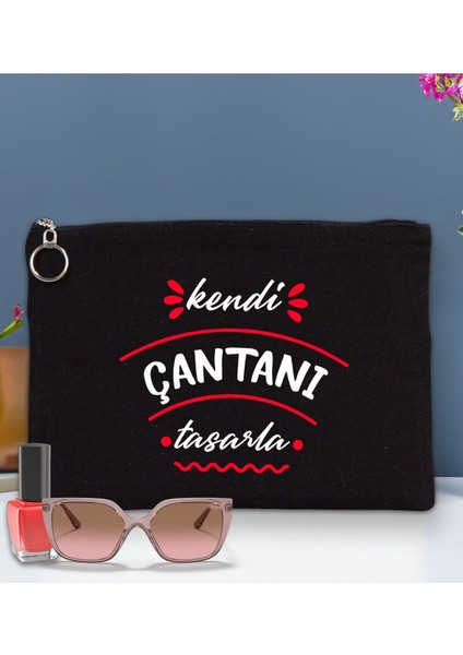 Kişiye Özel Astarlı Renkli Portföy El Çantası 30X21CM, Baskılı, Organize, Şık ve Kullanışlı