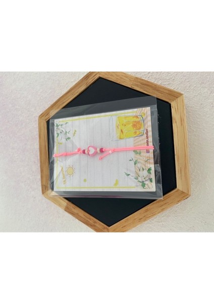 El Emeği Kalpli Ayarlanabilir Bileklik, Pembe, Şık ve Zarif Takı fiyatları