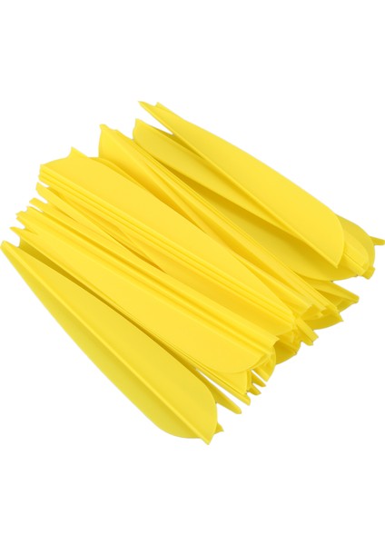 Arrows Vanes Dıy Okçuluk Okları Için 4 Inç Plastik Tüy Fletching 50 Paket (Sarı) (Yurt Dışından)
