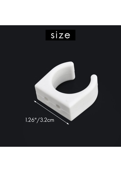 2 Adet Naylon Merdiven Klipsi Tekne Kanca Klipsi Boyutu 1-1/4 Inç Çap Set Başına Uv Deniz Aksesuarları Yat Tekne, Beyaz (Yurt Dışından) indirimleri