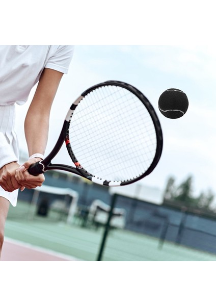 6 Adet Paket Tenis Topları Aşınmaya Dayanıklı Elastik Eğitim Topları 66MM Bayanlar Yeni Başlayanlar Uygulama Tenis Topu, Siyah (Yurt Dışından) fırsatları
