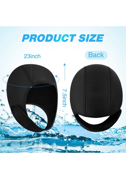 Wetsuit Hood Cap Tüplü Dalış Kap Çene Askıları ile Sörf 2.5mm Dalış Kap Erkekler Kadınlar Için Yelkenli Su Sporları (Yurt Dışından) fiyatları