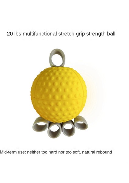 Bamda Stretch Grip Ball Fleksiyon ve Ekstansiyon Rehabilitasyon Eğitmeni Parmak Gücü Kavrama Ekipmanı Kas Tutucu (20 Lbs) (Yurt Dışından) indirimleri