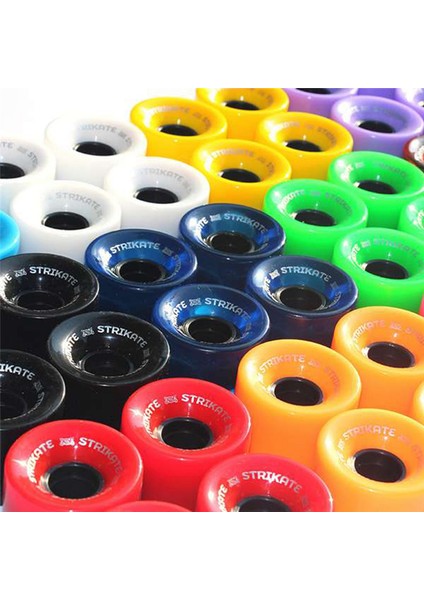 Strıkate 4 Adet 60X45MM Cruiser Kaykay Tekerlekleri Pu Tekerlekler Long Board Cruiser Tekerlekleri, Sarı (Yurt Dışından) fiyatları