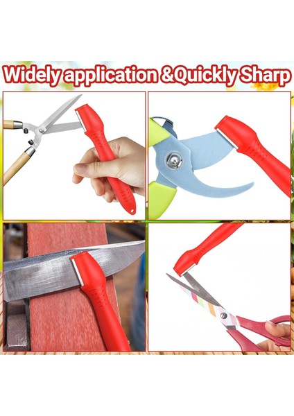 Dayanıklı Tungsten Çelik Alaşımlı 2 Adet Üniversal Cep Bıçak Bileyici, Gelişmiş Budama Için Çok Amaçlı Bahçe Aleti (Yurt Dışından) modelleri