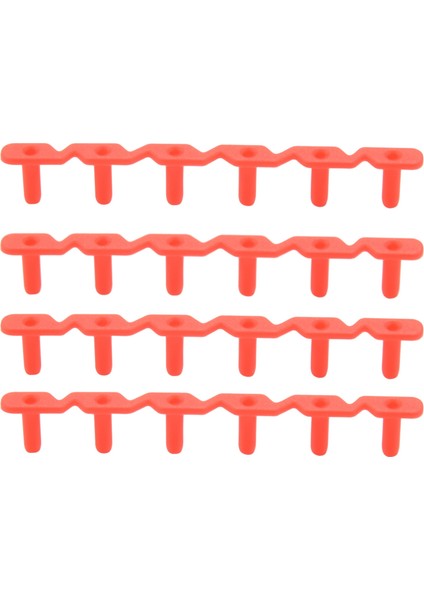 Badminton Raket Raket Çekme Grommets Kuşgözü Yedek Aksesuarlar Koruma Tüpü 6 Çivili Tip Kırmızı (Yurt Dışından)