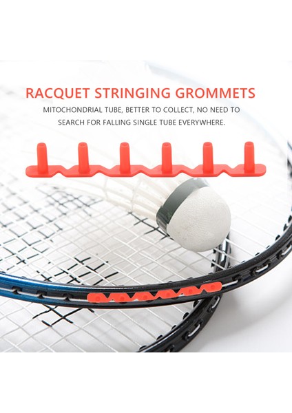 Badminton Raket Raket Çekme Grommets Kuşgözü Yedek Aksesuarlar Koruma Tüpü 6 Çivili Tip Kırmızı (Yurt Dışından) fiyatları