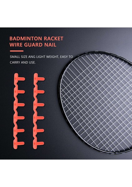 Badminton Raket Raket Çekme Grommets Kuşgözü Yedek Aksesuarlar Koruma Tüpü 6 Çivili Tip Kırmızı (Yurt Dışından) modelleri