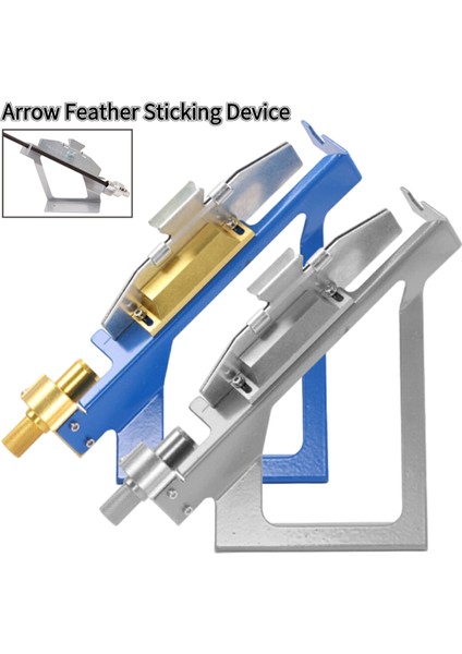 Oklar Kuyruk Tüyü Yapıştırma Cihazı Paslanmaz Çelik Okçuluk Tüyü Tüyleme Jig Çubuğu Avcılık Aksesuarları-Mavi (Yurt Dışından) fiyatları