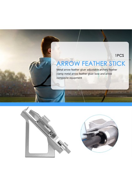 Oklar Kuyruk Tüyü Yapıştırma Cihazı Paslanmaz Çelik Okçuluk Tüyü Tüyleme Jig Çubuğu Avcılık Aksesuarları-Mavi (Yurt Dışından) indirimleri