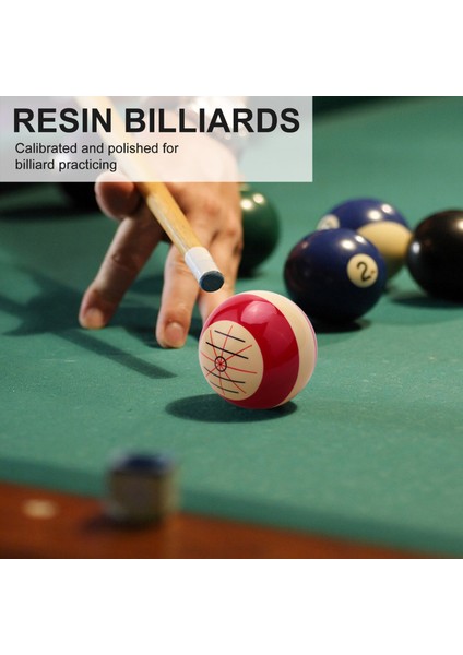 Adet 57MM Dayanıklı Beyaz Kırmızı Reçine Bilardo Nokta Havuz Snooker Uygulama Eğitim Isteka Topları Spor Yeni Başlayanlar Için (Yurt Dışından) fırsatları