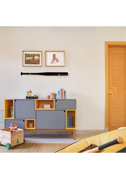 1 Çift Akrilik Beyzbol Duvara Monte Tutucu Beyzbol Sopası Ekran Softbol Sopaları Raf Koleksiyonu Braketi Siyah (Yurt Dışından) fırsatları