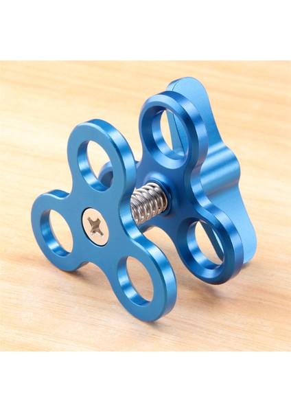 Bilyalı Kelepçe 3 Delik Dalış Işıkları Kol Topu Kelebek Klip Montaj Braketi Eylem Kamera El Feneri Tripod, Mavi (Yurt Dışından) indirimleri