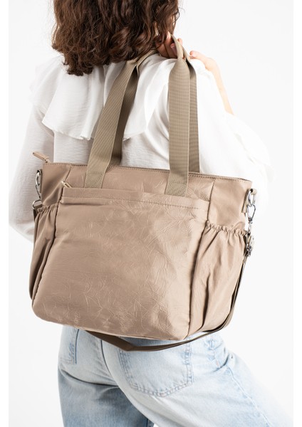 Kadın Büyük Boy 4 Bölmeli Suya Dayanıklı Paraşüt Kumaş Çapraz ve Omuz Askılı Çanta fiyatları