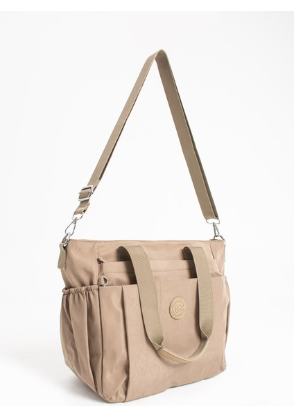 Kadın Büyük Boy 4 Bölmeli Suya Dayanıklı Paraşüt Kumaş Çapraz ve Omuz Askılı Çanta fırsatları