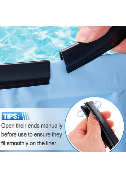 Havuz Gömlekleri Için 45 Adet Başa Çıkma Şeritleri, Yüzme Havuzları Astar Klipsi 27FT Yuvarlak Veya 18 x 33FT Oval Havuz Için Yedek Yama (Yurt Dışından) indirimleri