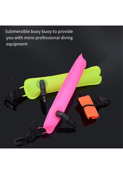 Tüplü Dalış Mini Dalış Smb Kolye Şişme Emniyet Sosis Sinyal Tüpü Dalış Tutkunları Için Yüzey Şamandırası Yeşil (Yurt Dışından)