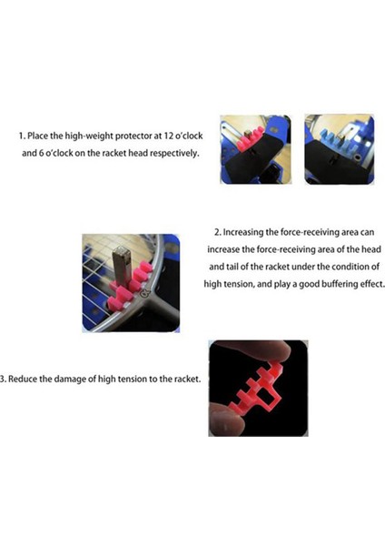 1 Adet Badminton Dizme Makinesi Aleti Raket Yük Yayıcı Adaptörü Evrensel Koruyucu Ataşmanı, Mavi (Yurt Dışından) fırsatları