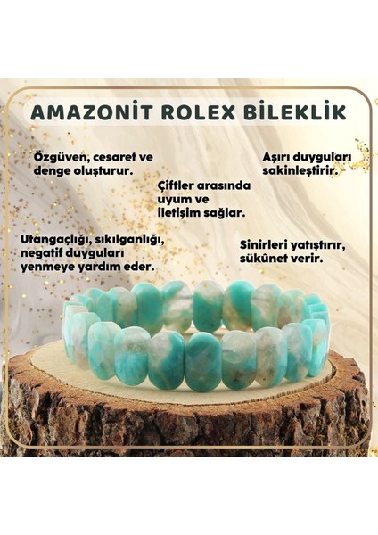 Turuncu Amazonit Doğal Taş Bileklik, Şık ve Enerjik Takı, B439