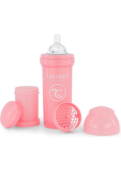 Anti-Kolik Bebek Biberonu - 260 ml (2+ Ay) | Pembe