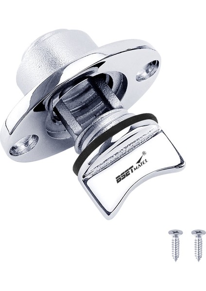 Bset Matel 1 Inç Paslanmaz Çelik 316 Tekne Garboard Transom Gövde Tahliye Tapası Soketi Tıpa Deliği Drenaj Kayak Kano Aksesuarları, 1 (Yurt Dışından)