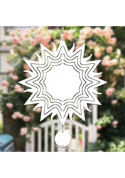 Adet 8 Inç Süblimasyon Rüzgar Spinner Boşlukları 3D Rüzgar Spinners Asılı Rüzgar Spinner Kapalı Açık Bahçe Dekorasyon (Yurt Dışından) fırsatları