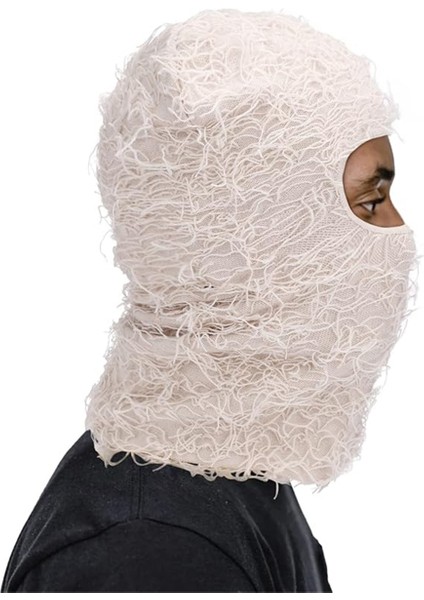 Distressed Kayak Maskesi Tam Yüz Örme Tüylü Yeat Shiesty Distress Maskesi Erkekler Kadınlar Gri (Yurt Dışından) fiyatları