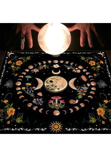 Tarot Kartı Masa Örtüsü, Fal Bakma Kartı Matı, Masa Oyunu Örtüsü Matı, Masa Oyunu Dekorasyon Masa Örtüsü B (Yurt Dışından)