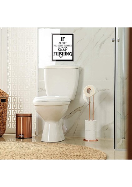 9 Parça Banyo Duvar Sanatı Duvar Dekoru, Komik Vintage Banyo Işareti Banyo Posterleri Duvar Tuvalet Banyo Dekoru (Yurt Dışından) modelleri