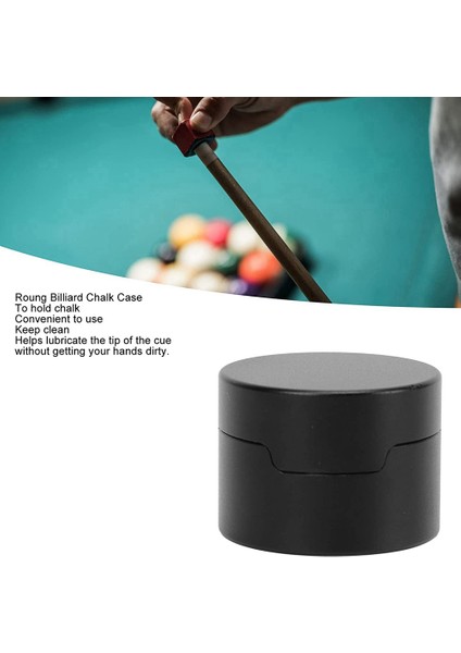 Bilardo Tebeşir Kutusu, Yuvarlak Alüminyum Alaşımlı Ipuçları Havuz Ipuçları Tebeşir Kutusu Bilardo Aksesuarları Için Tebeşir Kutu Tutucu (Yurt Dışından) indirimleri