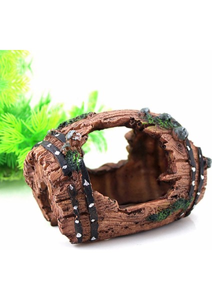 Kahverengi Akvaryum Yapay Fıçı Mağara Reçine Süsleri Peyzaj Aksesuarları Balık Tankı Akvaryum Dekor Arka Planı (Yurt Dışından) fiyatları