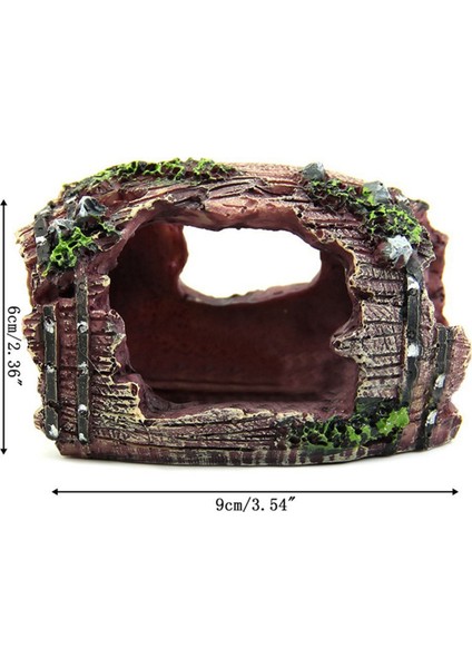 Kahverengi Akvaryum Yapay Fıçı Mağara Reçine Süsleri Peyzaj Aksesuarları Balık Tankı Akvaryum Dekor Arka Planı (Yurt Dışından) fırsatları