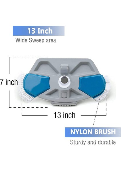 Yüzme Havuzu Temizleme Aleti Aksesuarları Emiş Makinesi Emiş Başlığı 13 Inç Emiş Fırçası Yüzme Havuzu Emiş Başlığı (Yurt Dışından) fiyatları