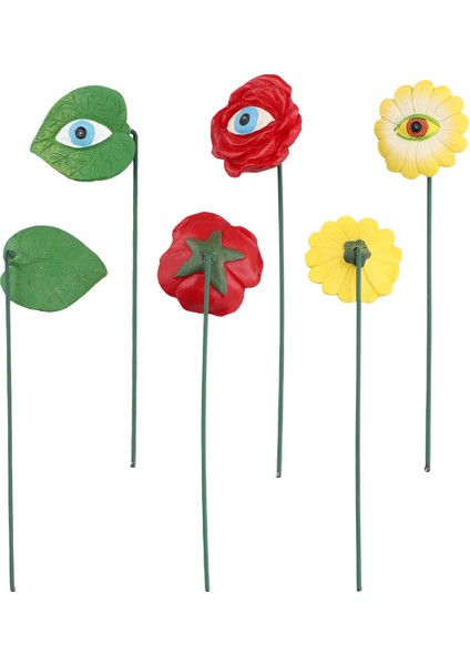 6 Adet Reçine Bitki Gözleri Kazıklar Yenilikçi Gül Ayçiçeği Yeşil Yapraklı Bitki Bahçe Kazıkları Komik Çiçekli Bitki Seçimi Süsleri (Yurt Dışından) fiyatları
