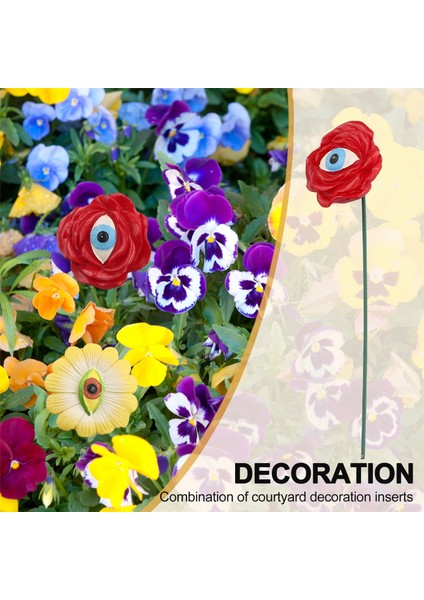 6 Adet Reçine Bitki Gözleri Kazıklar Yenilikçi Gül Ayçiçeği Yeşil Yapraklı Bitki Bahçe Kazıkları Komik Çiçekli Bitki Seçimi Süsleri (Yurt Dışından) fırsatları