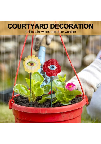 6 Adet Reçine Bitki Gözleri Kazıklar Yenilikçi Gül Ayçiçeği Yeşil Yapraklı Bitki Bahçe Kazıkları Komik Çiçekli Bitki Seçimi Süsleri (Yurt Dışından) indirimleri