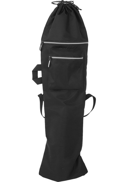 Çift Rocker Kaykay Sırt Çantası Arazi Sörf Tahtası Çantası Longboard Çantası Kaykay Taşıma Çantası Aksesuarları, Siyah L (Yurt Dışından)