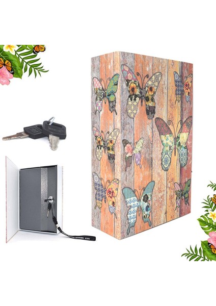Mini Sözlük Kasa Saklama Kutusu Kelebek Kitap Gizli Güvenlik Mücevherat Anahtar Değerli Eşyalar Için Güvenli Kilit (Yurt Dışından) fırsatları