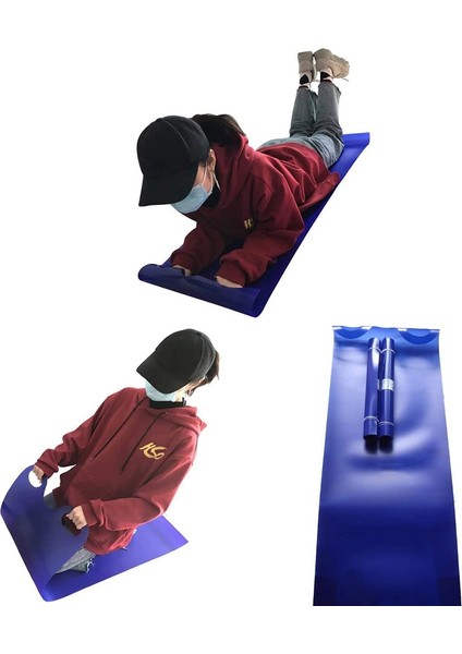 Çocuklar ve Yetişkinler Için Kar Kızakları, Uçan Halı Hafif Rulo Kar Kızak Taşınabilir Rulo Kar Kaydırağı, Mavi (Yurt Dışından) fırsatları