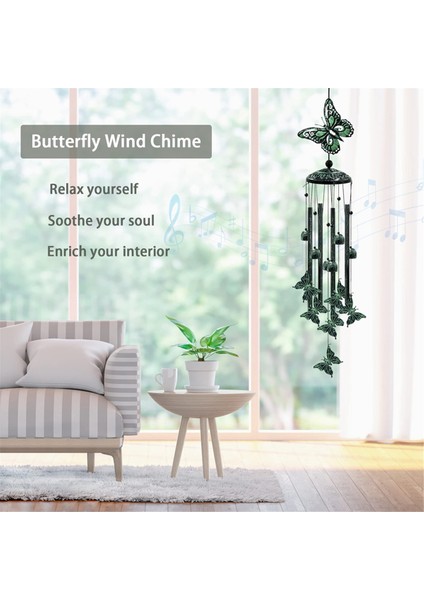 Açık Hava Rüzgar Çanları, Açık Hava Kelebek Rüzgar Çanları, Bayanlar Için Doğum Günü Hediyeleri, Bahçe Veranda Avlu Ev Dekorasyonu (Yurt Dışından) modelleri