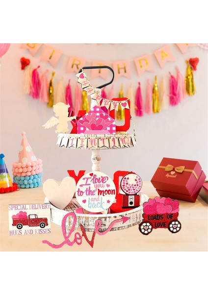 Sevgililer Günü Aşk Mektubu Aşk Tanrısı Katmanlı Tepsi Dekoratif Süsü Sevgililer Günü Katmanlı Tepsi Süsü (Yurt Dışından) fiyatları