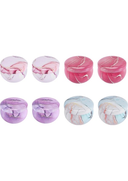 Adet Mum Teneke Mum Yapımı Kiti Boş Metal Mum Teneke Kapaklı Saklama Tenekeleri Yeniden Kullanılabilir Çay Şeker Baharat Hediyeler (Yurt Dışından)